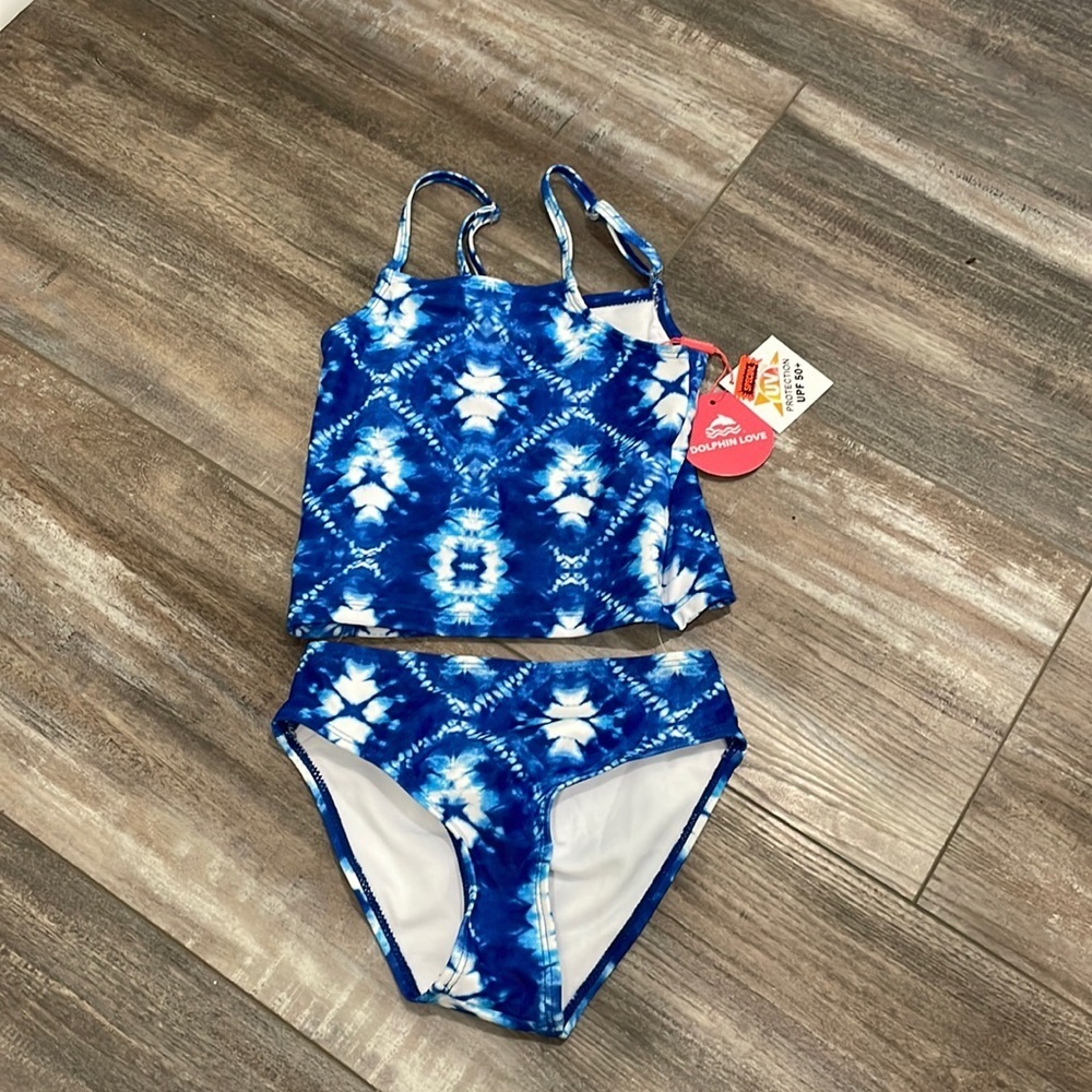 Girls Tankini, 2 piece swimsuit size 5 NEW